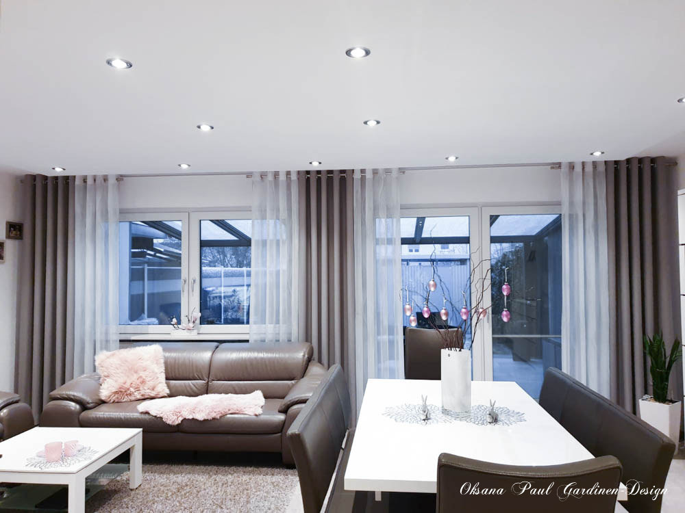 Шторы на кольцах / Ösenvorhänge. Oksana Paul-Gardinen-Design Oksana Paul ✧ Art of Gardinen & Textile Design ✧ Polymer Clay Art & Handmade Creatures