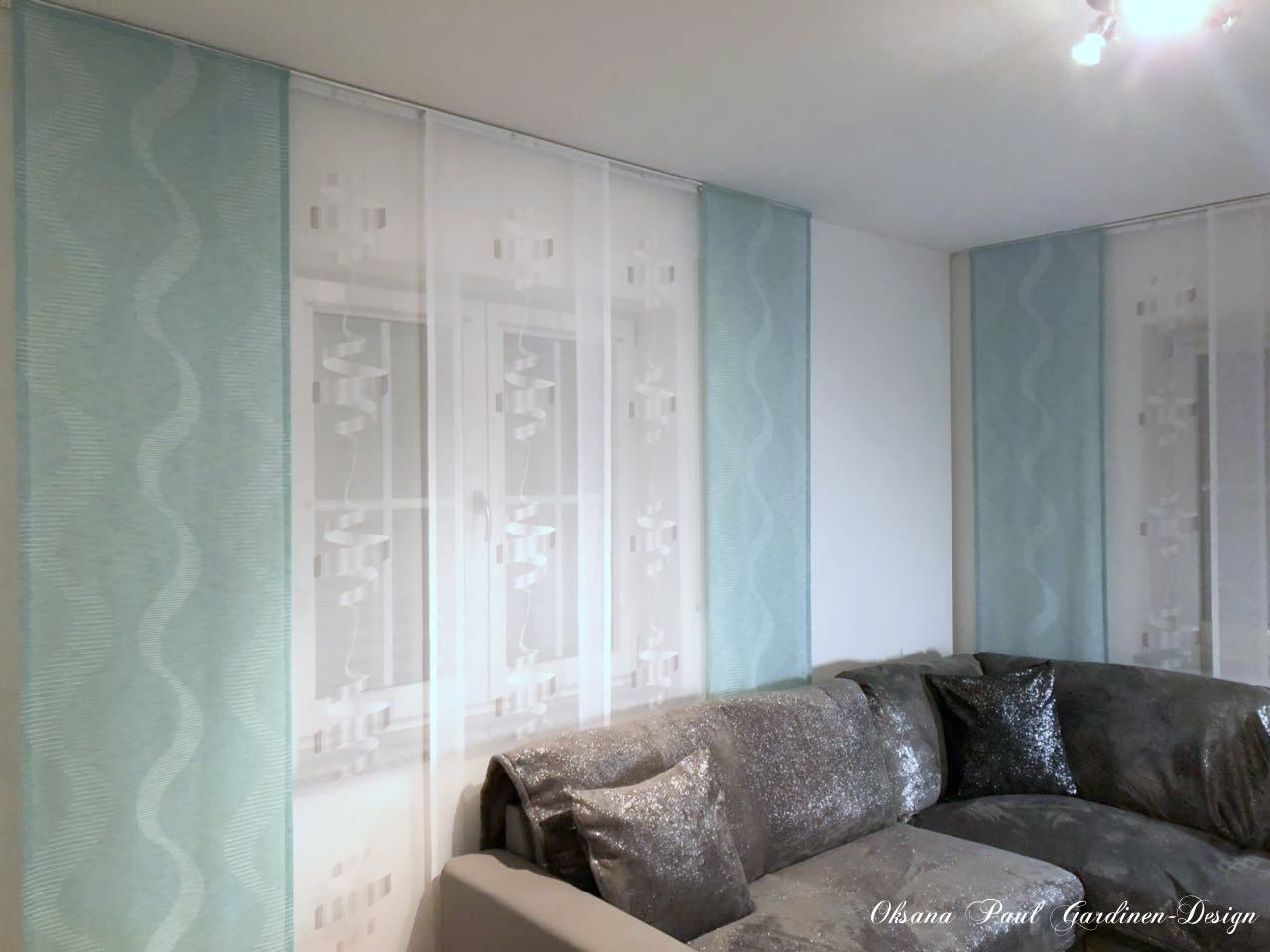 Японские панели / Schiebevorhänge. Oksana Paul-Gardinen-Design Oksana Paul ✧ Art of Gardinen & Textile Design ✧ Polymer Clay Art & Handmade Creatures