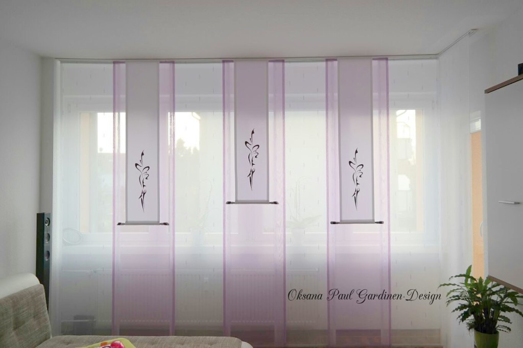 Японские панели / Schiebevorhänge. Oksana Paul-Gardinen-Design Oksana Paul ✧ Art of Gardinen & Textile Design ✧ Polymer Clay Art & Handmade Creatures