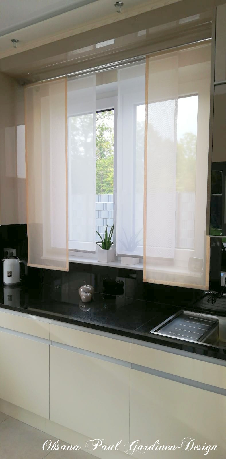 Японские панели / Schiebevorhänge. Oksana Paul-Gardinen-Design Oksana Paul ✧ Art of Gardinen & Textile Design ✧ Polymer Clay Art & Handmade Creatures