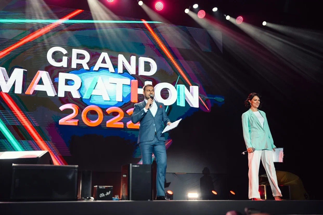 Grand Marathon Greenway Global Москва, Россия 4500 человек. Ведущая Москва Елена Чайка