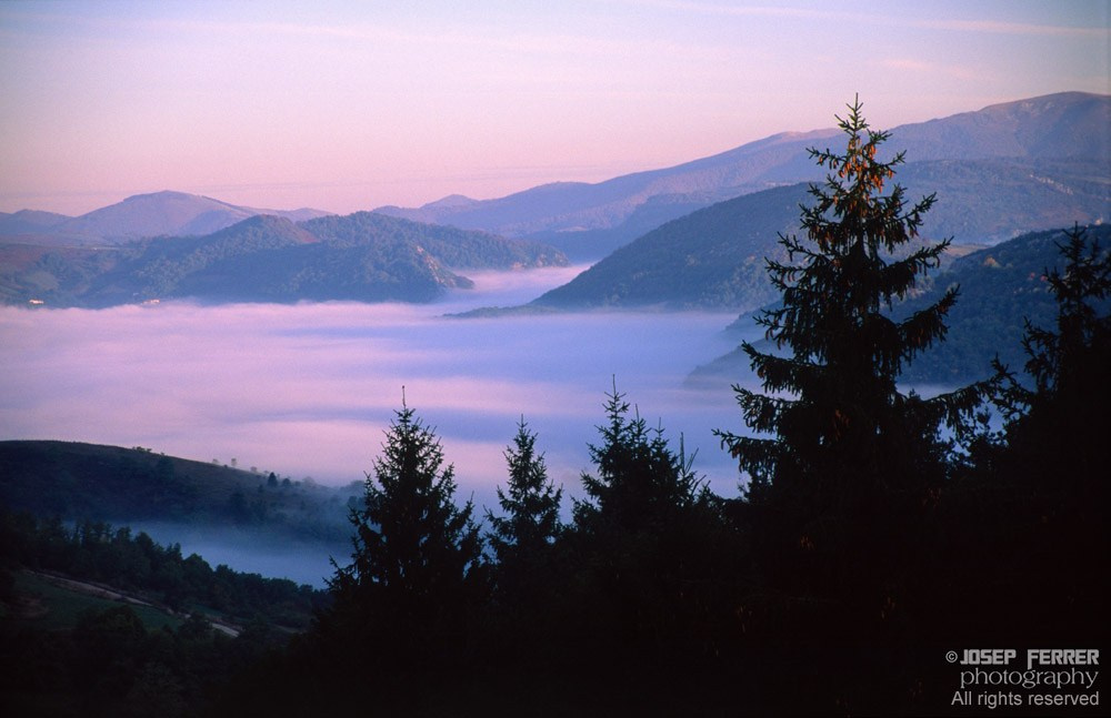 Sea of clouds, Pyrenees, Navarra
