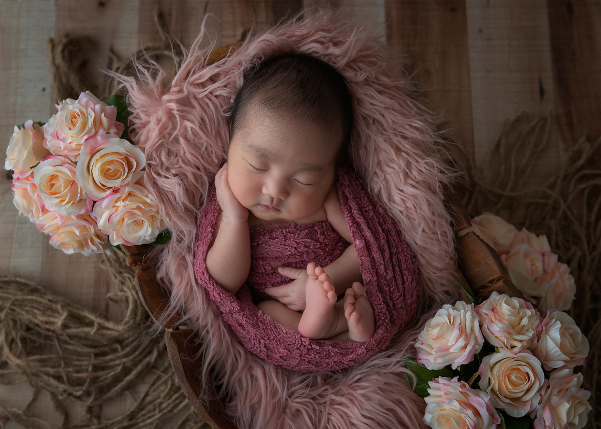 出張撮影　新生児ファインアート写真