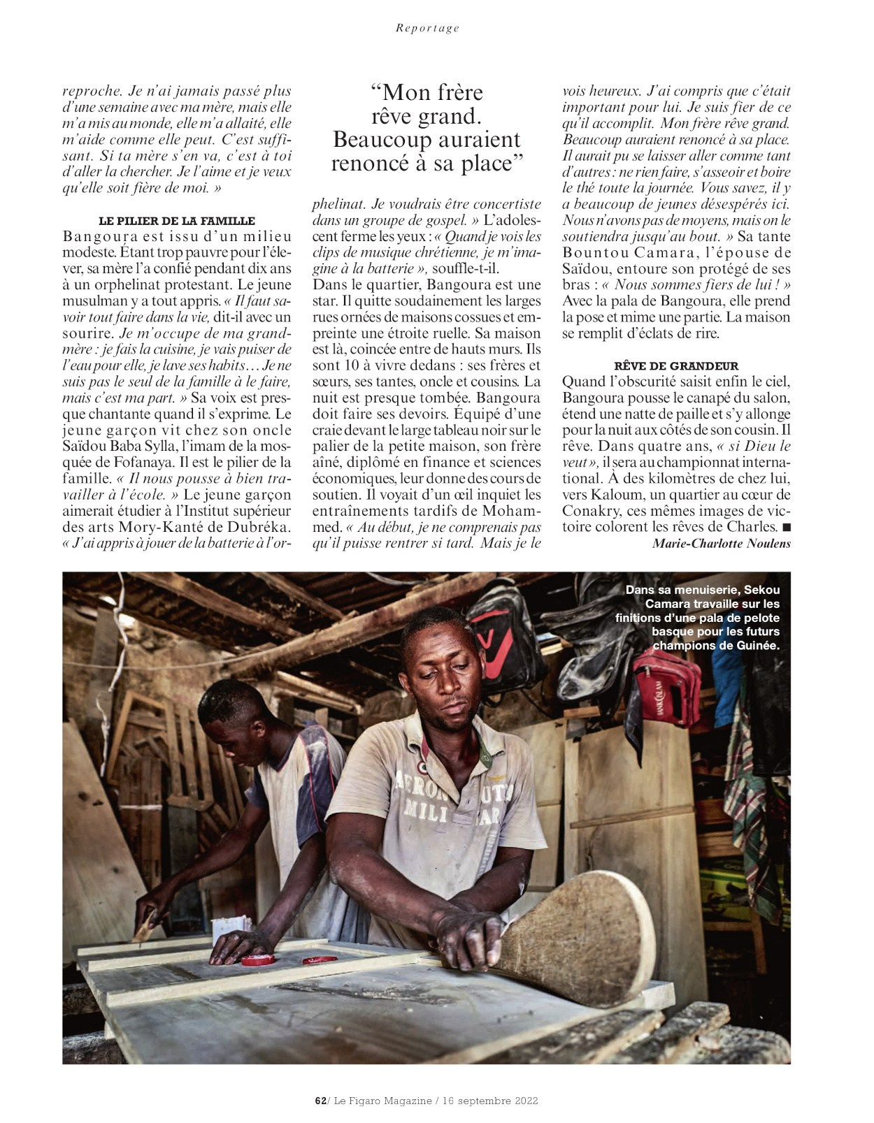 Le Figaro Magazine, 16 septembre 2022