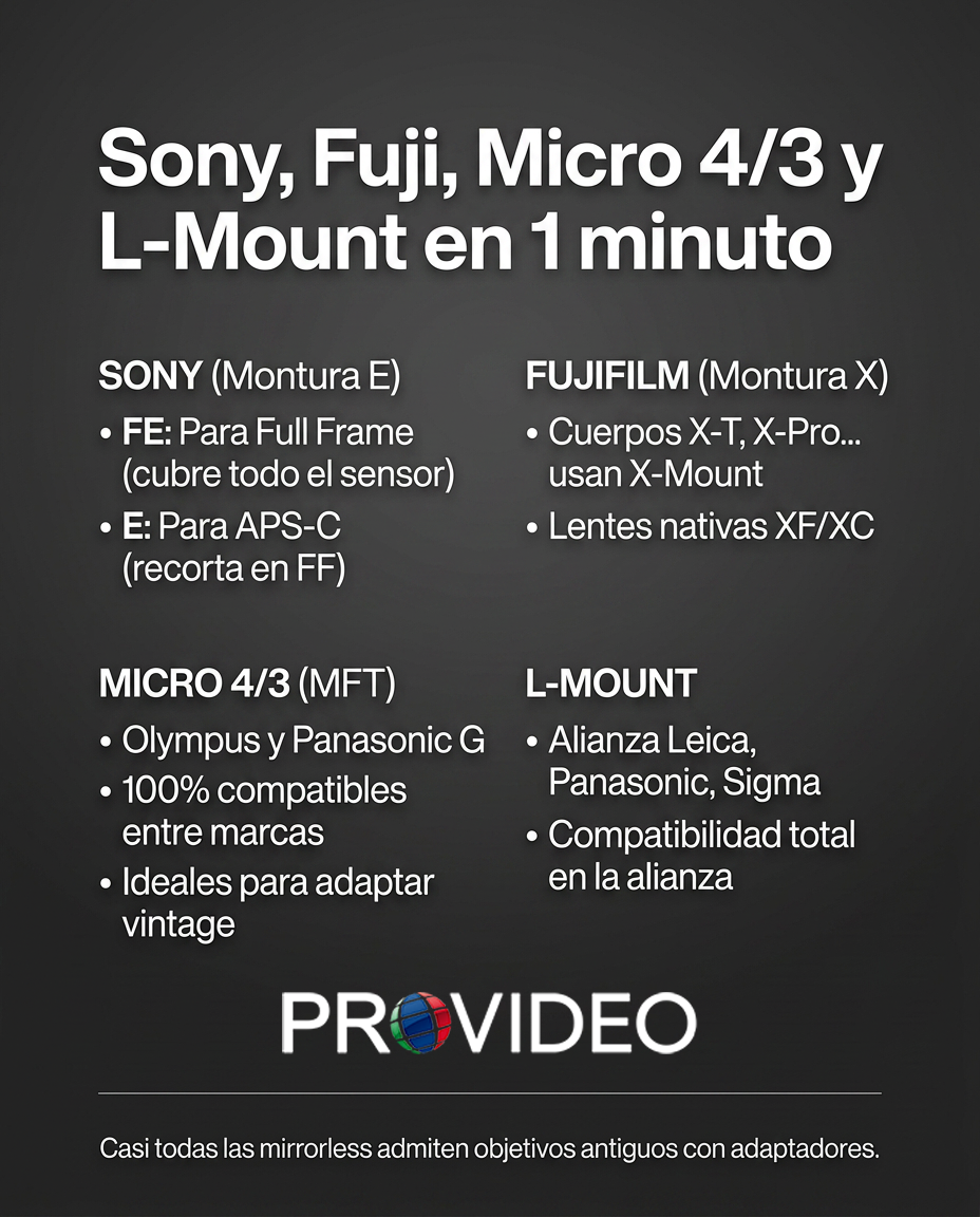 ¿No sabes si un objetivo vale para tu cámara? Aquí va la guía rápida que te ahorra errores y dinero. Fotógrafo profesional en  Sevilla Francisco Guerrero