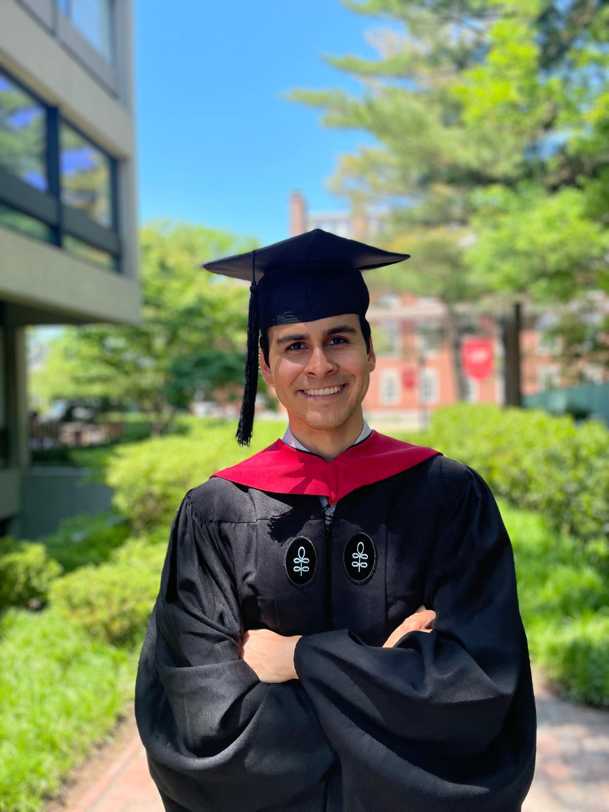 Masters graduation with Zeke. Kelly Sang, graduation and portrait photographer in Boston