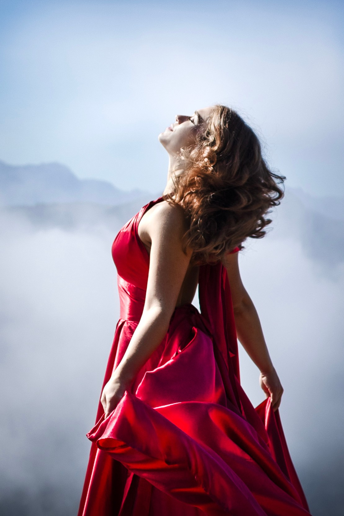 Shooting in the mountains. Photographer in Munich