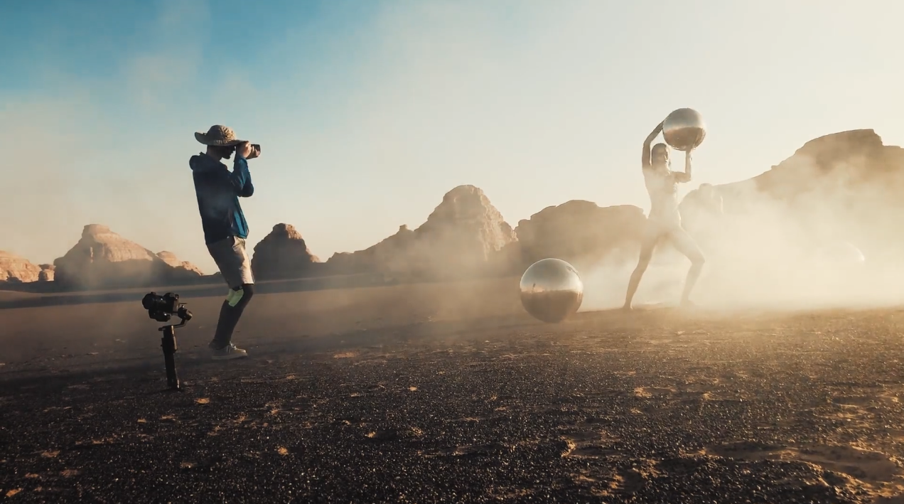 Art Project in Desert. Сhillfilms