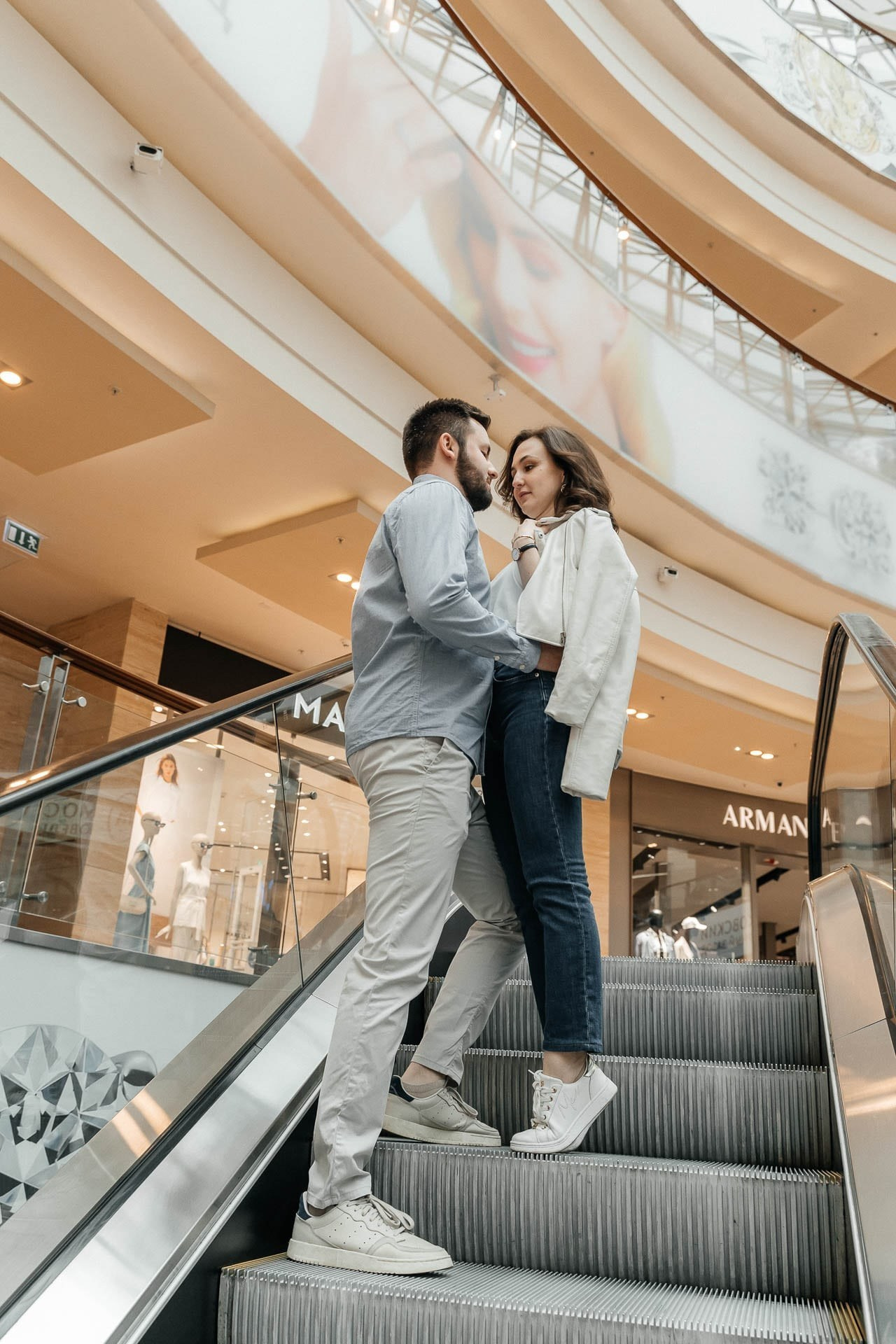 Candid Toronto engagement photography Ksenia and Artem at sunset.