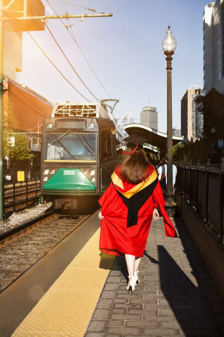Masters graduation with Rach. Kelly Sang, graduation and portrait photographer in Boston