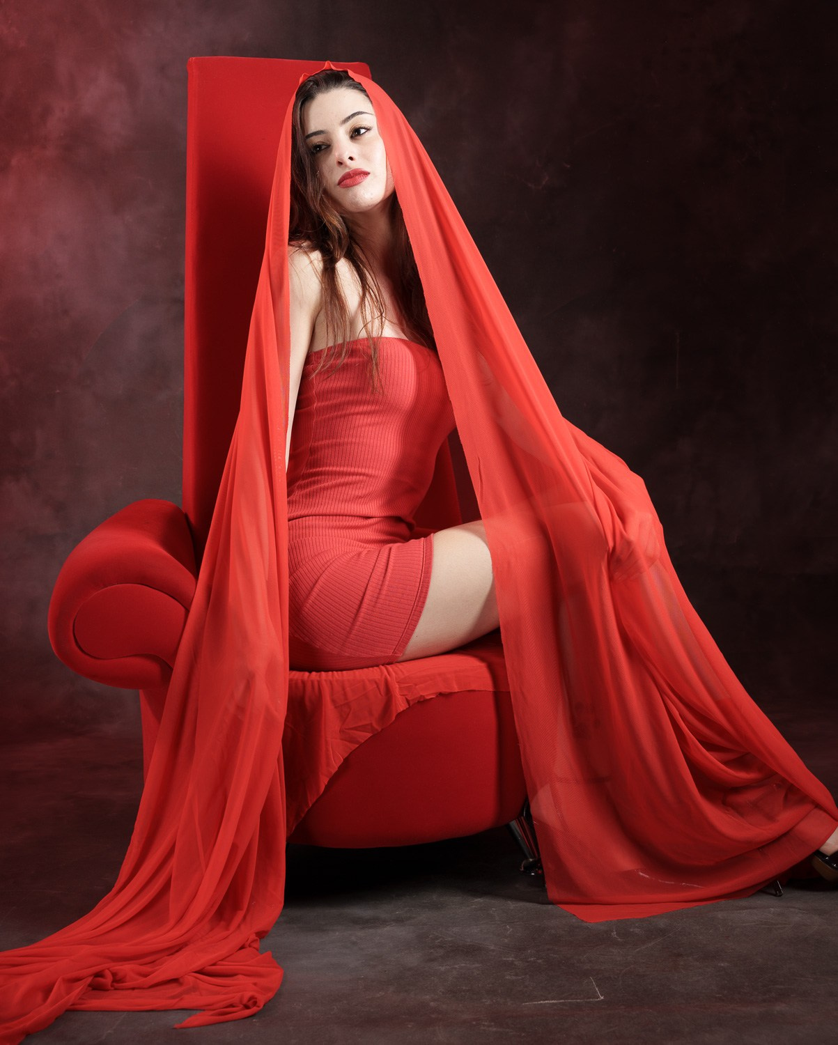 Model, elegant, outstanding beauty, Spain, Madrid. 