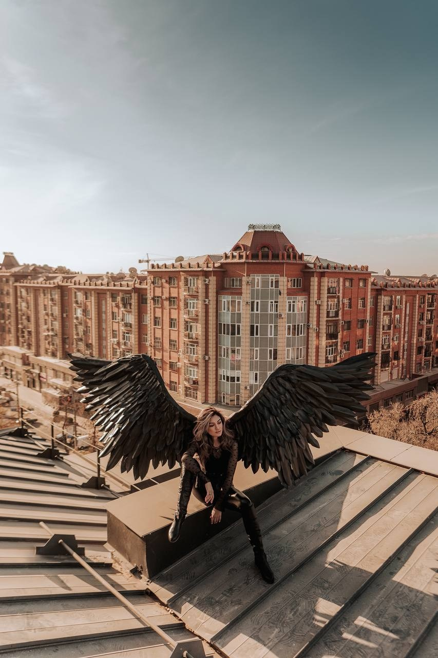 На крыше. Фотограф Вероника Яцына в Ташкенте