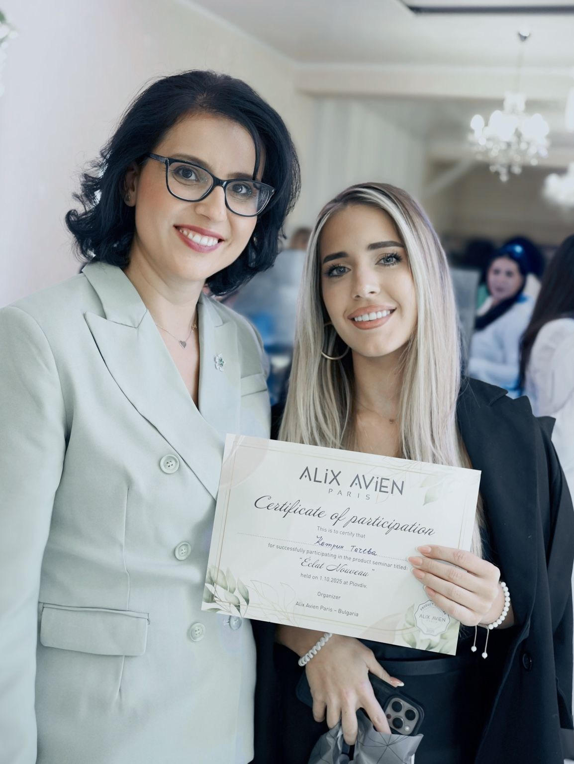 beauty training certificate participants Plovdiv