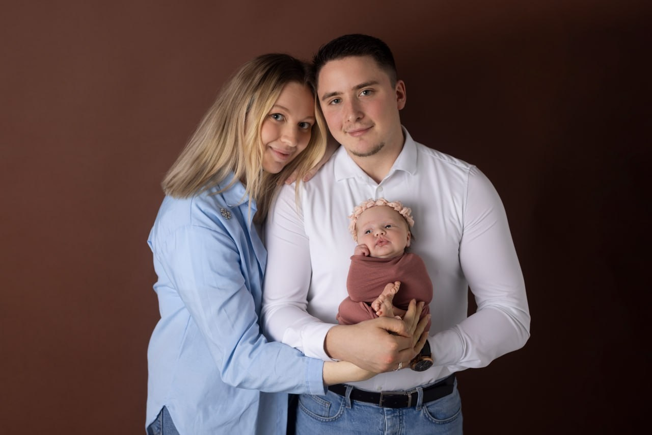 Photographe famille a Bourges seance nouveau ne 