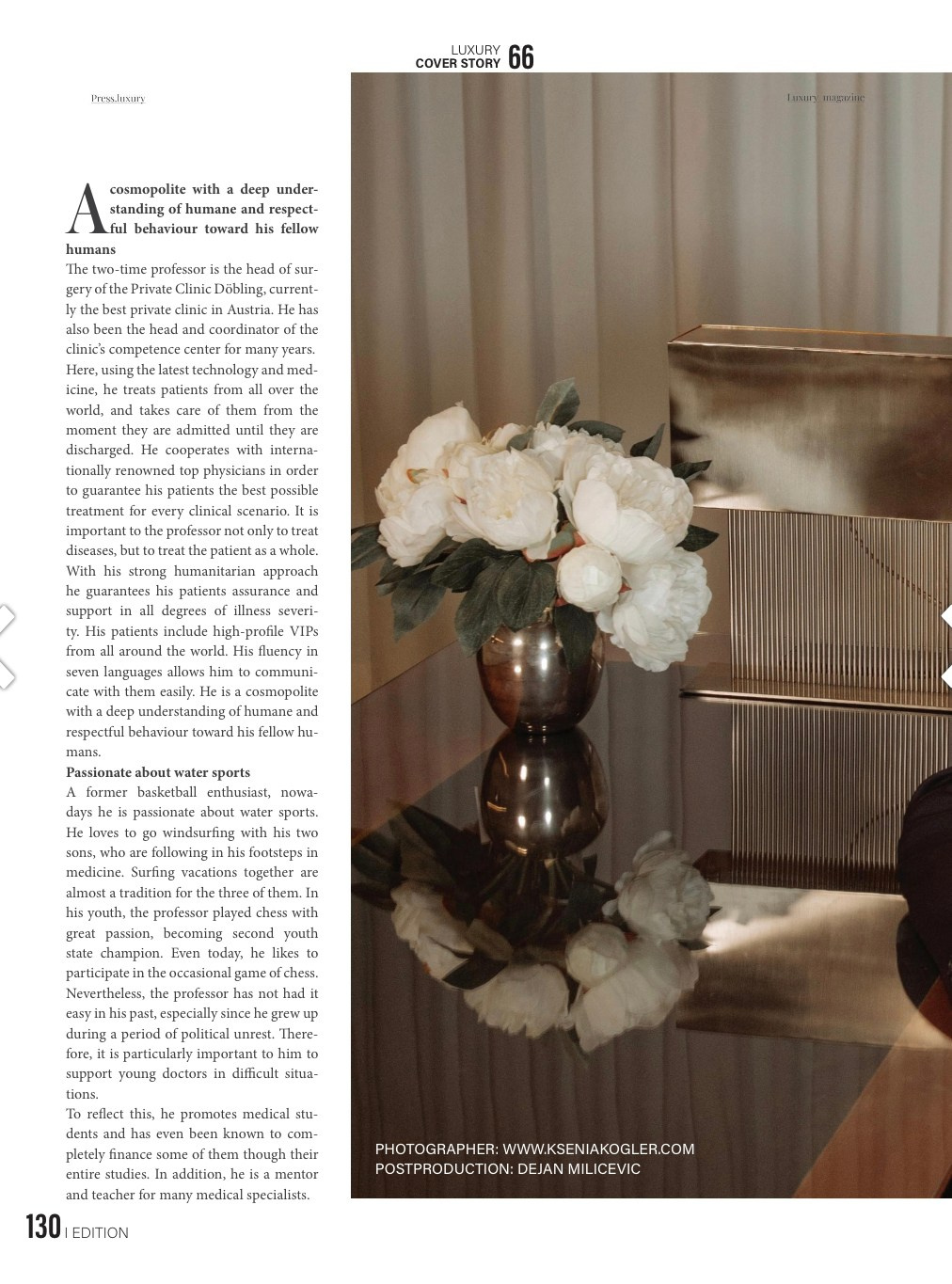 Luxury International. Photographer in Vienna Ksenia Kogler