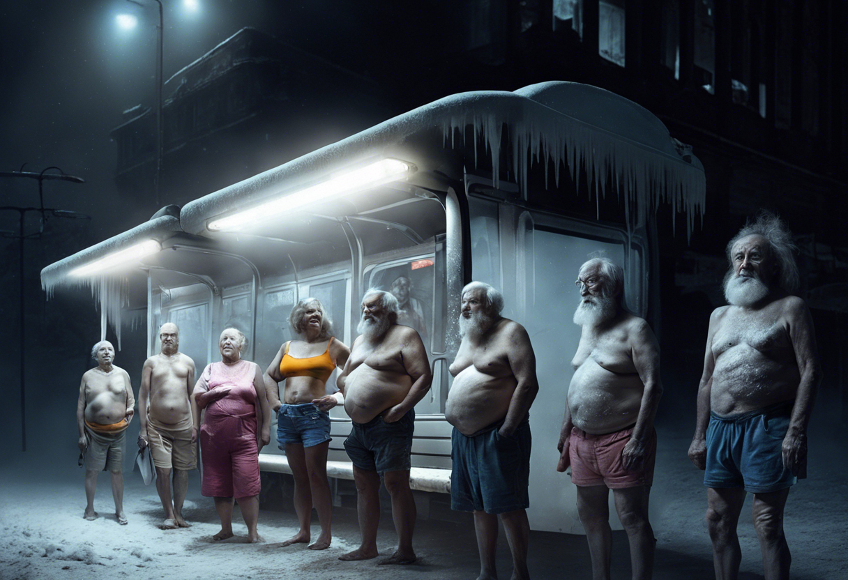 Actionism’s Political Game “Inglourious Basterds: Heated Bus Stops”. Leni Smoragdova | Transaction Art Universe | Conceptual Art