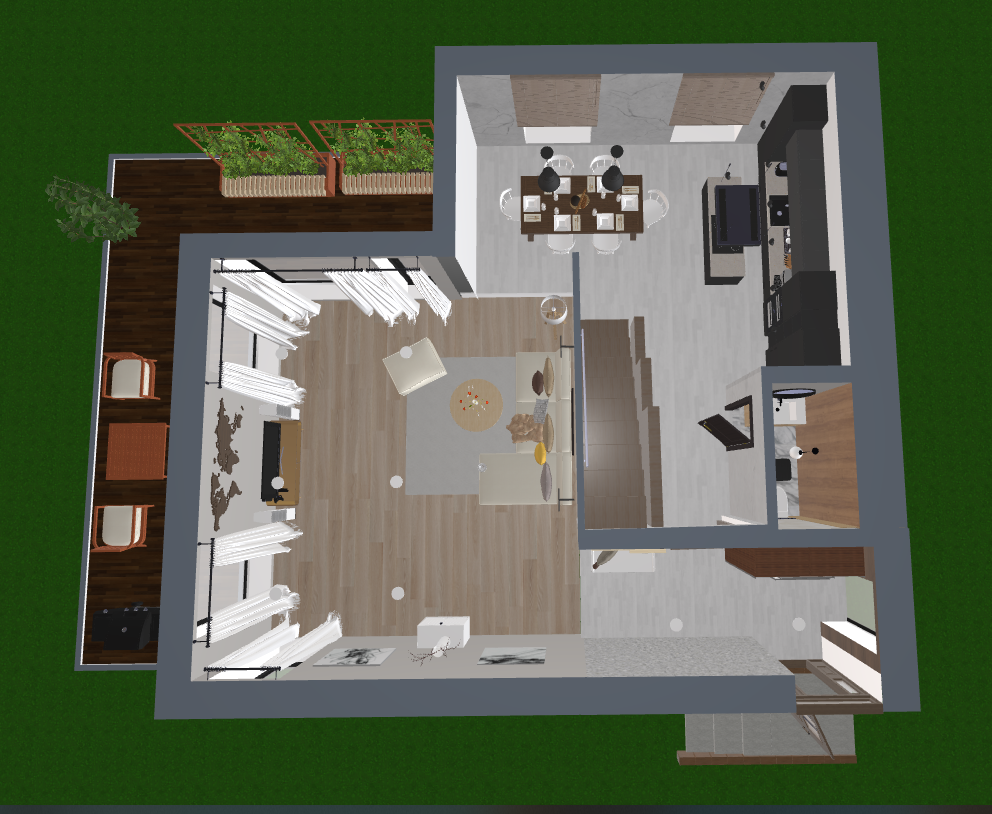 Pagubės sodų 11-oji 16, Vilnius. Namas su nepilna apdaila. Elina Sapiega fotografė Vilniuje