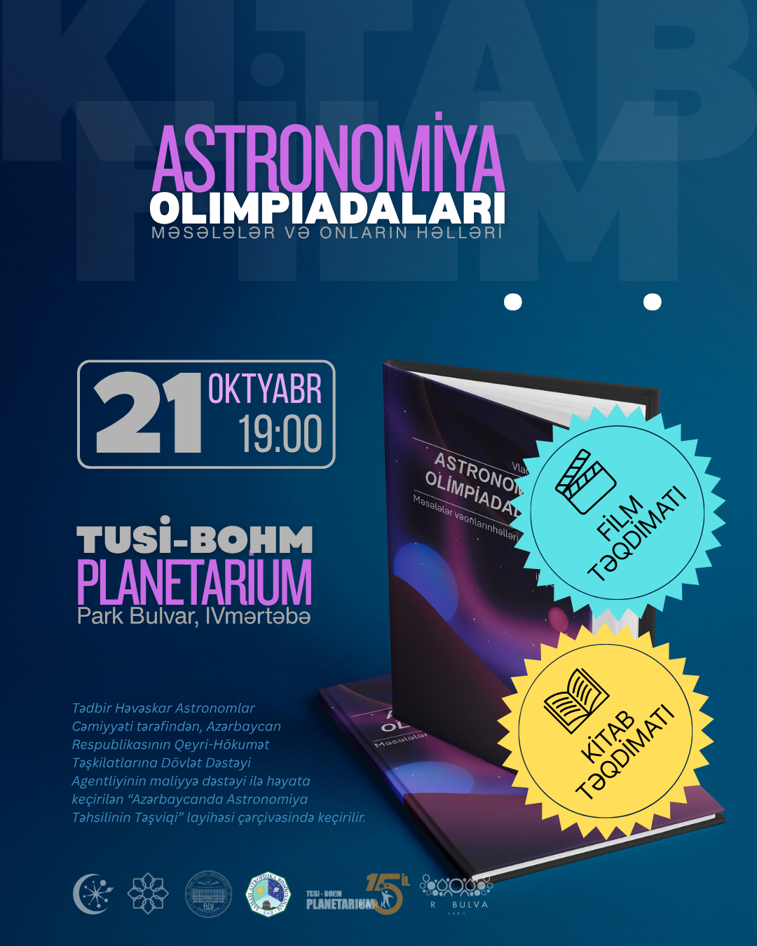 “Astronomiya Olimpiadaları: Məsələlər və onların həlləri” kitabının təqdimatı!. Həvəskar Astronomlar Cəmiyyəti — Astronomy.az