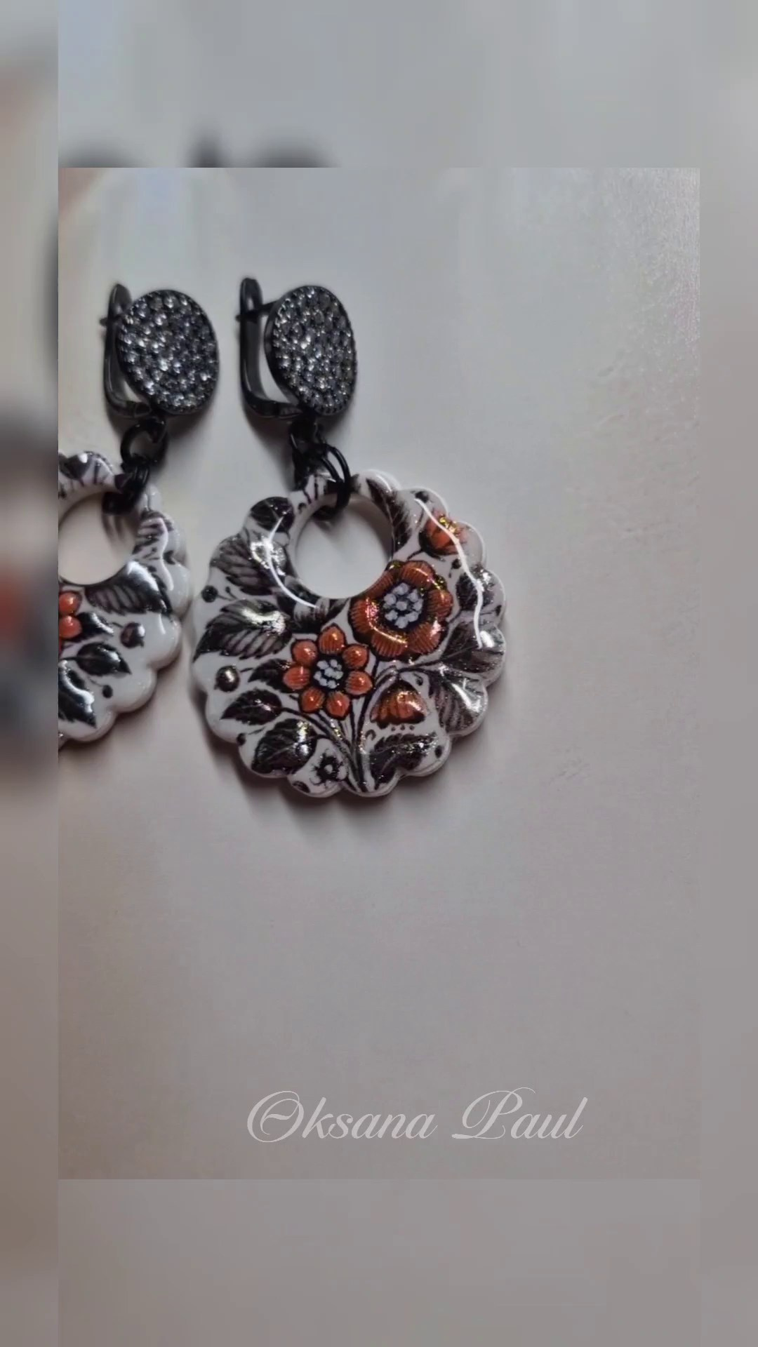 Серьги / Ohrringe ➜. Oksana Paul-Gardinen-Design Oksana Paul ✧ Art of Gardinen & Textile Design ✧ Polymer Clay Art & Handmade Creatures