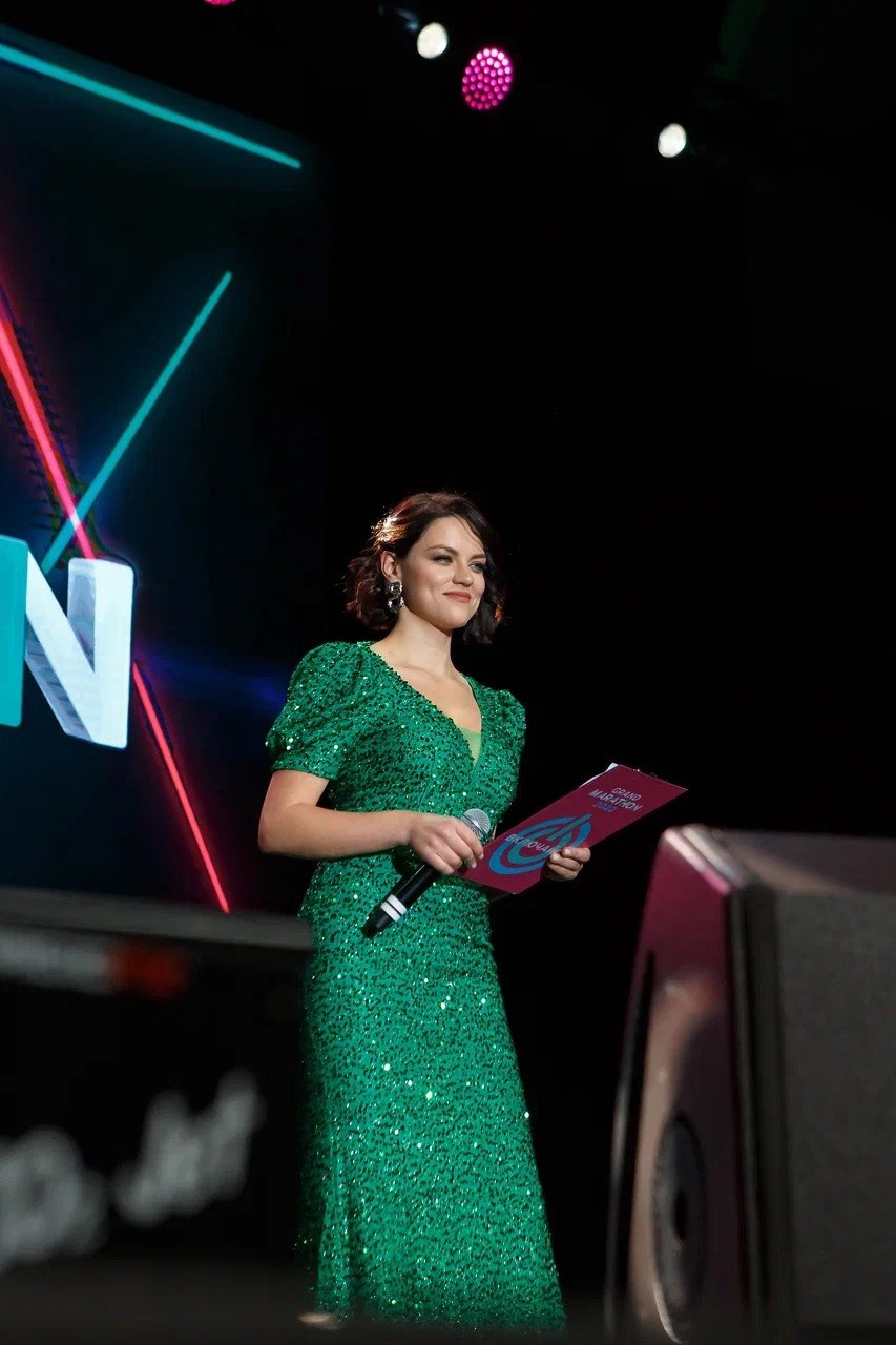 Grand Marathon Greenway Global Москва, Россия 4500 человек. Ведущая Москва Елена Чайка