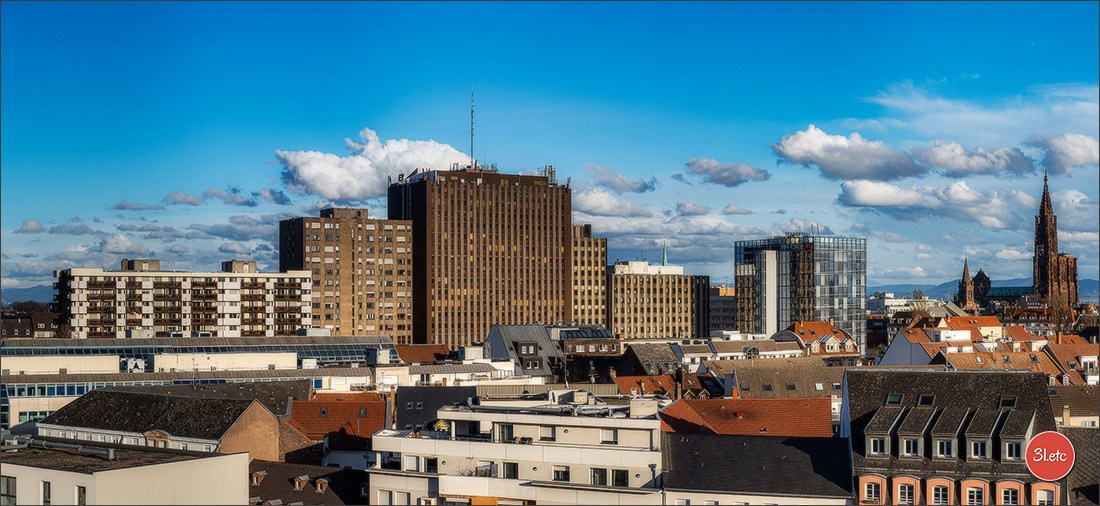 Vue de la ville un peu d'en haut. Photographe à Strasbourg | Portraits, Studio, Enfants, Événements