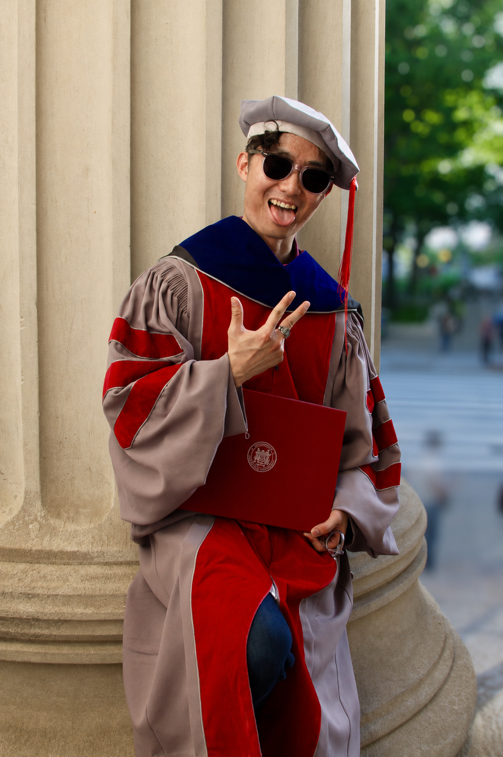PhD graduation with Elton. Kelly Sang, graduation and portrait photographer in Boston