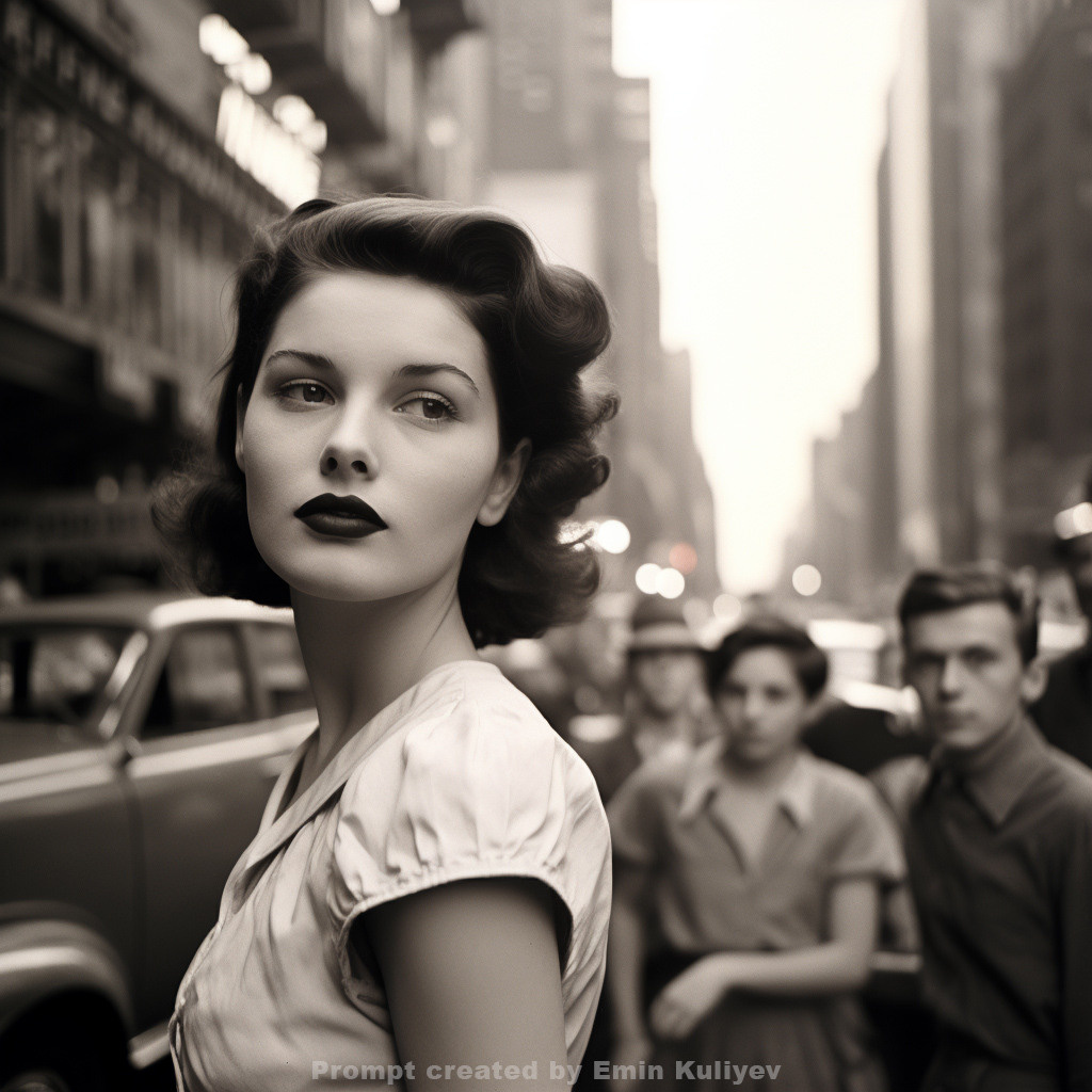 Welcome to New York 1950s (created in the program MIdjourney AI). Emin Kuliyev — Award-Winning Wedding Photojournalist NYC & USA | Best Wedding Photographer Known for Candid, Timeless Moments