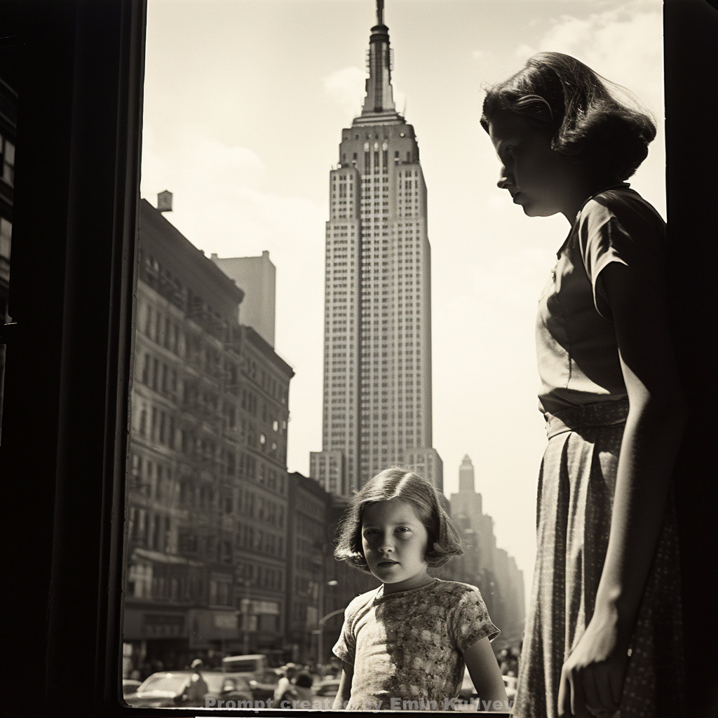 Welcome to New York 1950s (created in the program MIdjourney AI). Emin Kuliyev — Award-Winning Wedding Photojournalist NYC & USA | Best Wedding Photographer Known for Candid, Timeless Moments