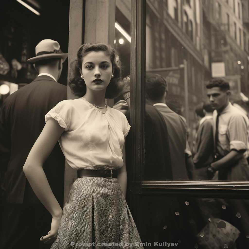 Welcome to New York 1950s (created in the program MIdjourney AI). Emin Kuliyev — Award-Winning Wedding Photojournalist NYC & USA | Best Wedding Photographer Known for Candid, Timeless Moments