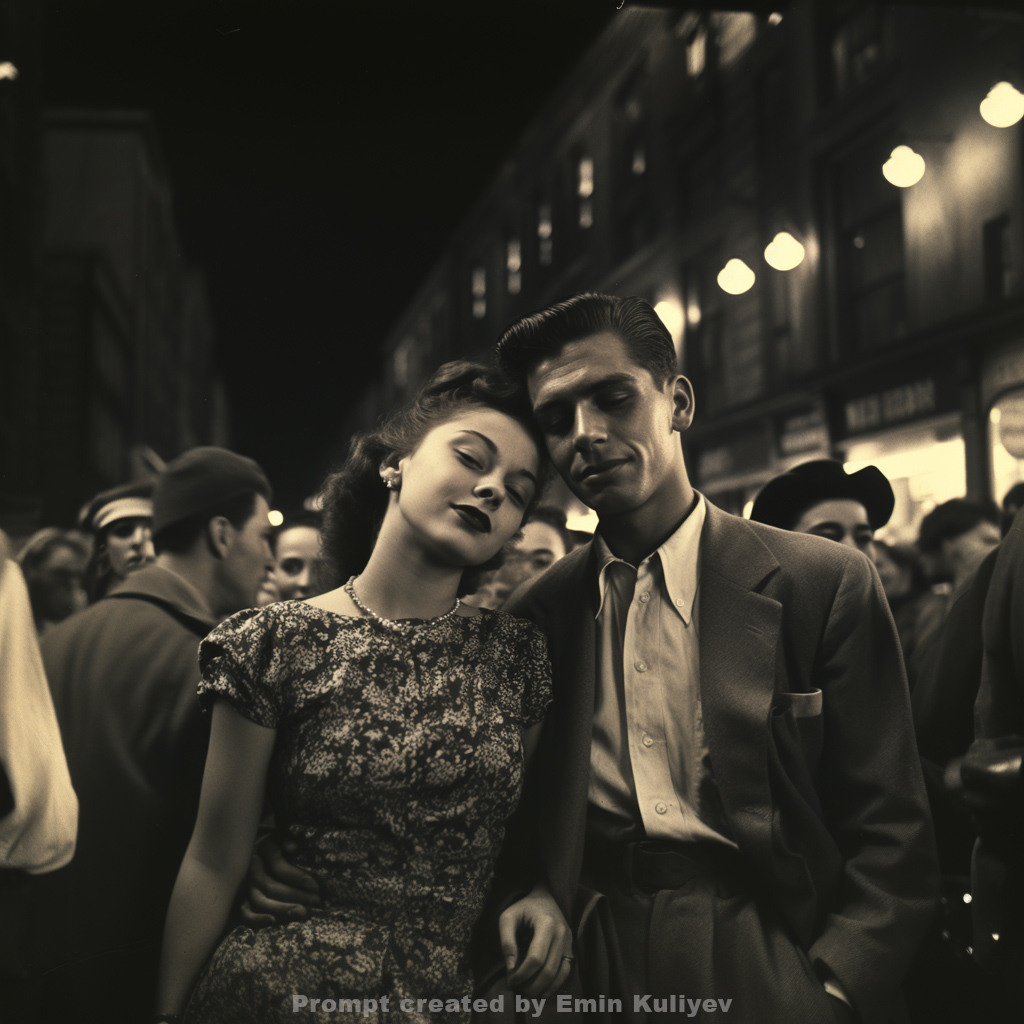 Welcome to New York 1950s (created in the program MIdjourney AI). Emin Kuliyev — Award-Winning Wedding Photojournalist NYC & USA | Best Wedding Photographer Known for Candid, Timeless Moments