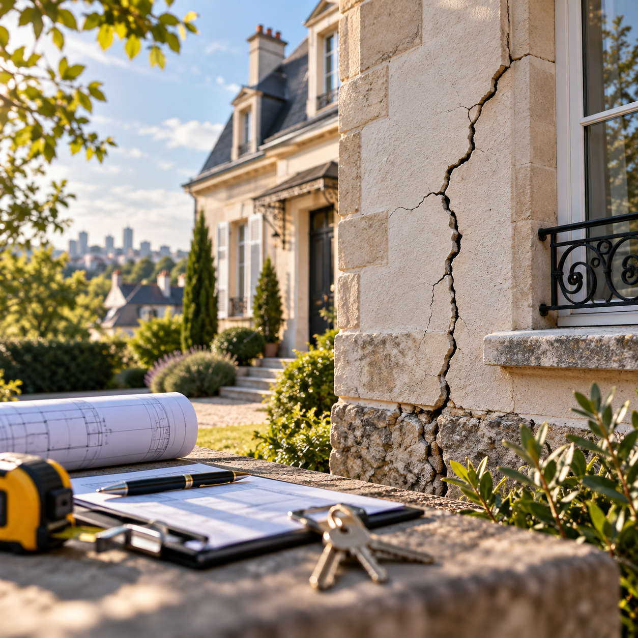 Fissures et achat immobilier: économisez 40 000 € grâce à une expertise