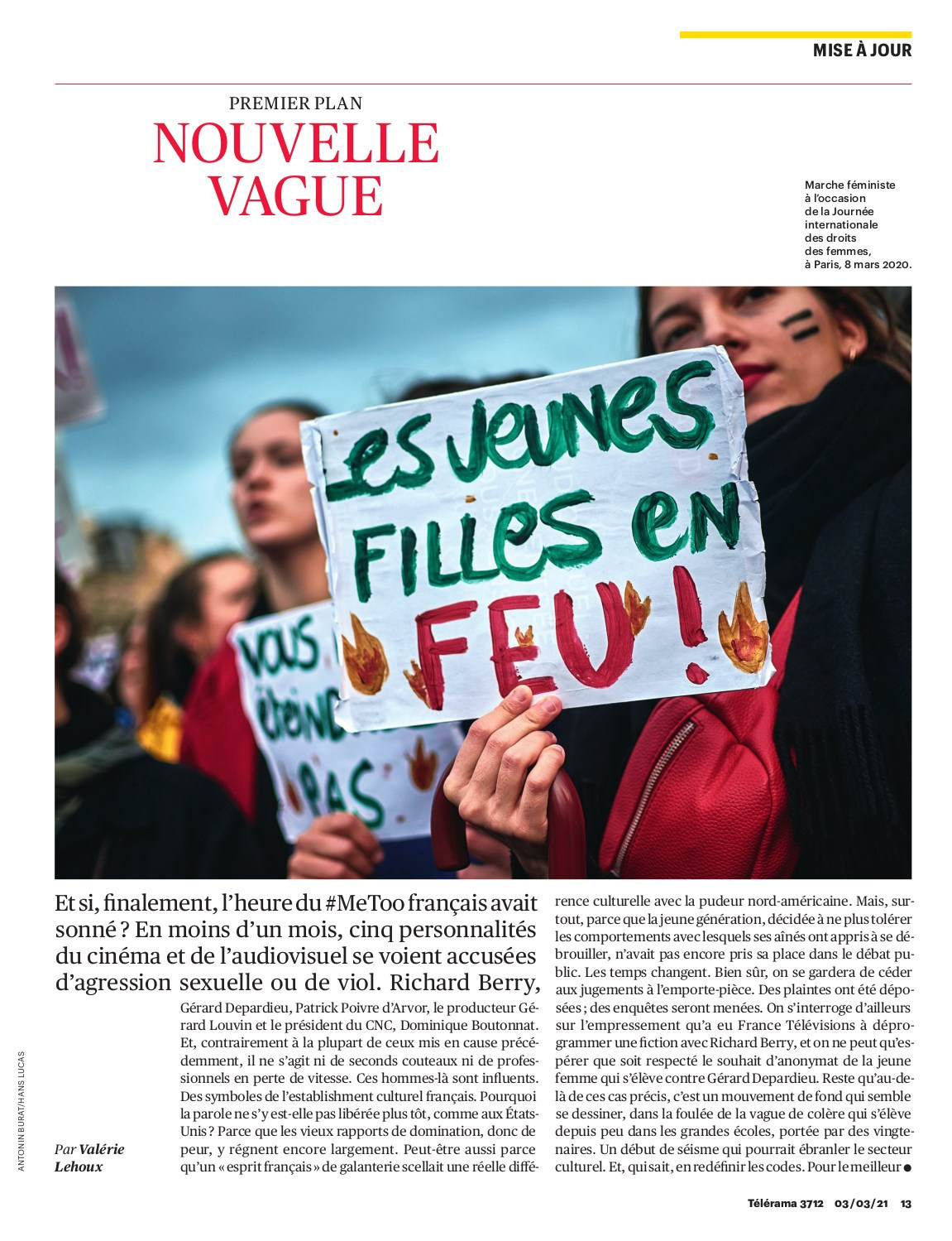 Télérama, 3 mars 2021