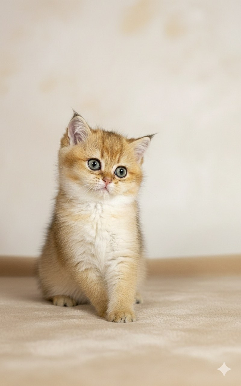 Scottish Straight kitten from DreamCatFold cattery in Greece