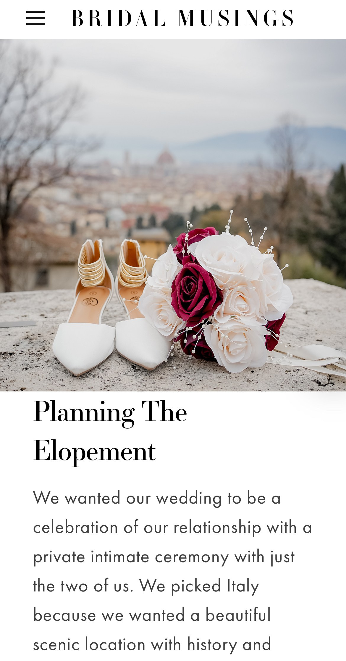 BRIDAL MUSINGS. Wedding Photographer in Italy