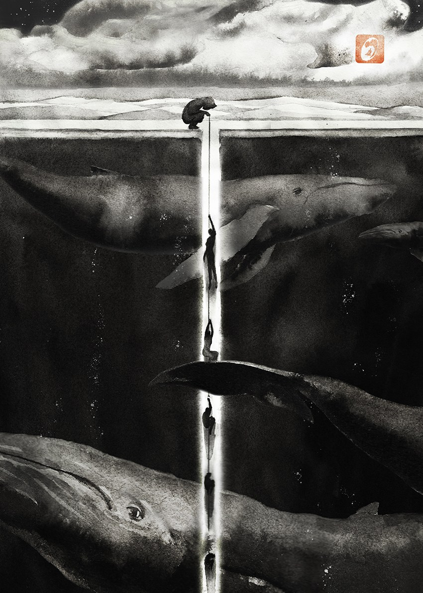 Iliustration for book by Wawrzyniec Jan Dąbrowski “Alchemia Czarnych Lodowców”. Artist, photographer, graphic designer, dreamer