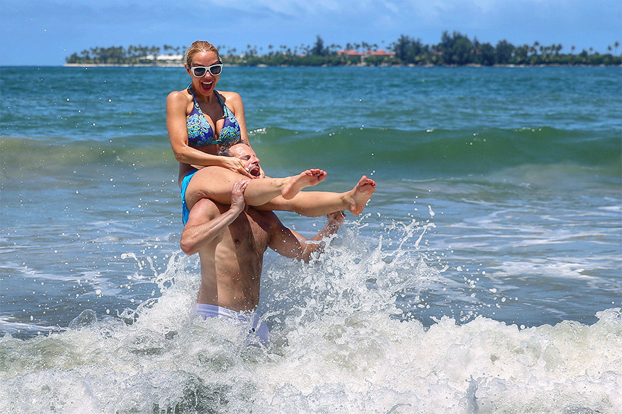 David & Leila (Puerto Rico) – Day 3 (July 28, 2013) Beach party. Emin Kuliyev — Award-Winning Wedding Photojournalist NYC & USA | Best Wedding Photographer Known for Candid, Timeless Moments