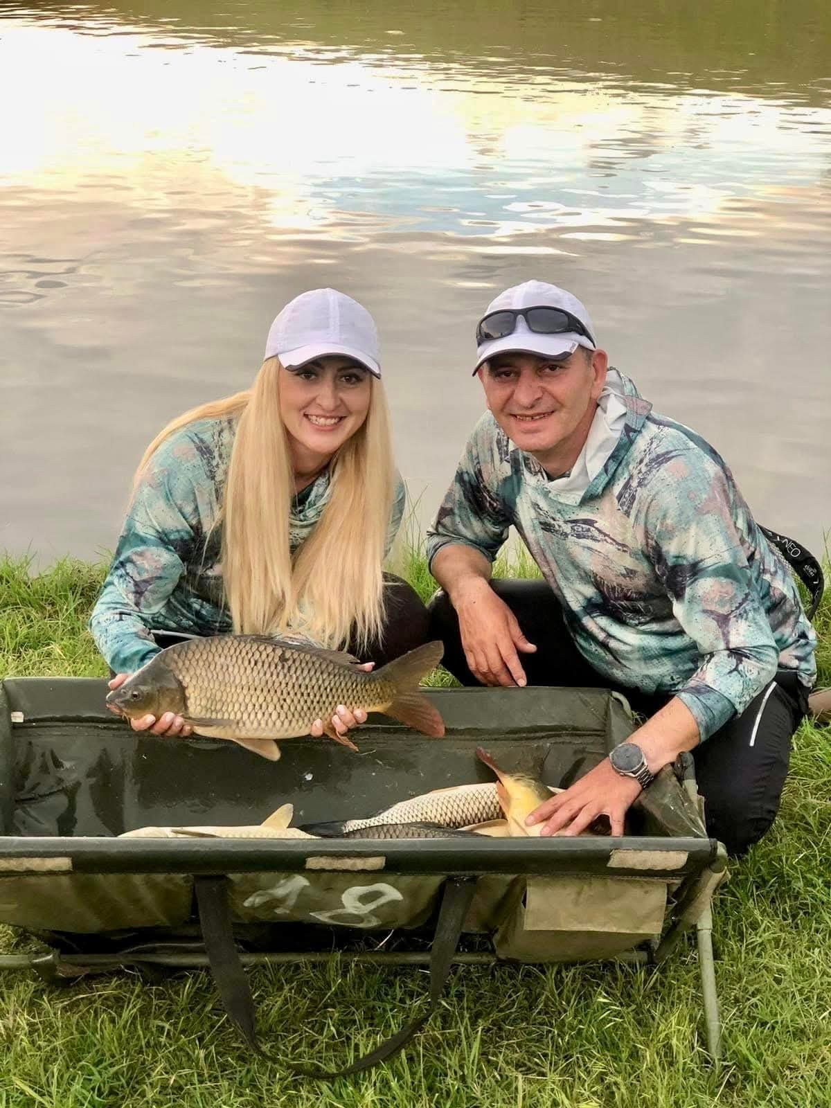 Marius și Daniela împreună la pescuit – pasiunea comună și povestea lor de dragoste