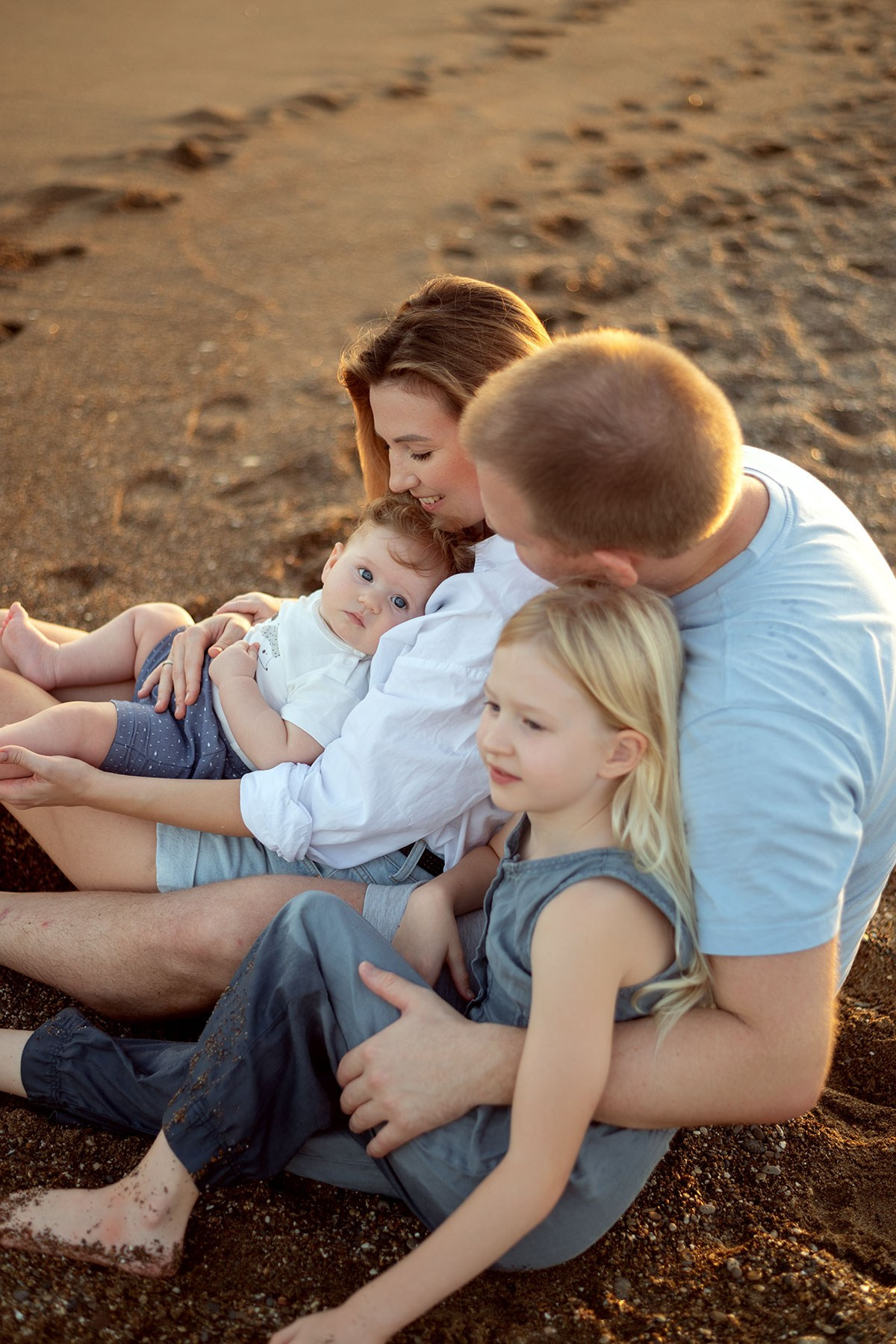 Семейная фотосессия на море. Фотограф Анталия, Кемер, Белек, Сиде Дарья Кая