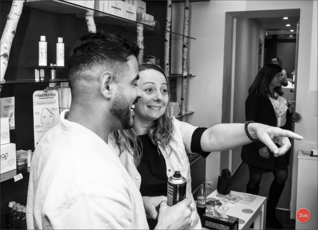 Backstage from skin care product shoots