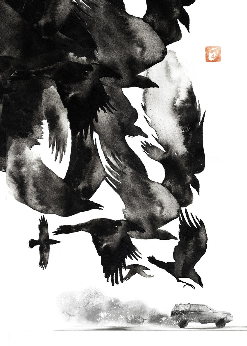 Iliustration for book by Wawrzyniec Jan Dąbrowski “Alchemia Czarnych Lodowców”. Artist, photographer, graphic designer, dreamer