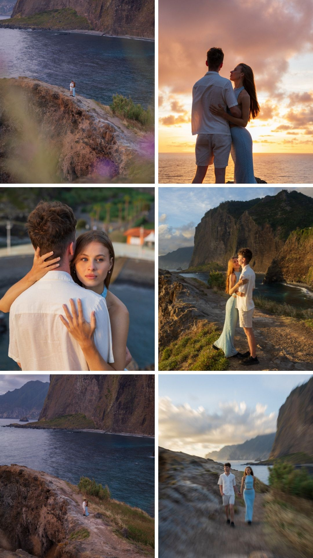 Romantic couple photography highlights captured at Miradouro do Guindaste.