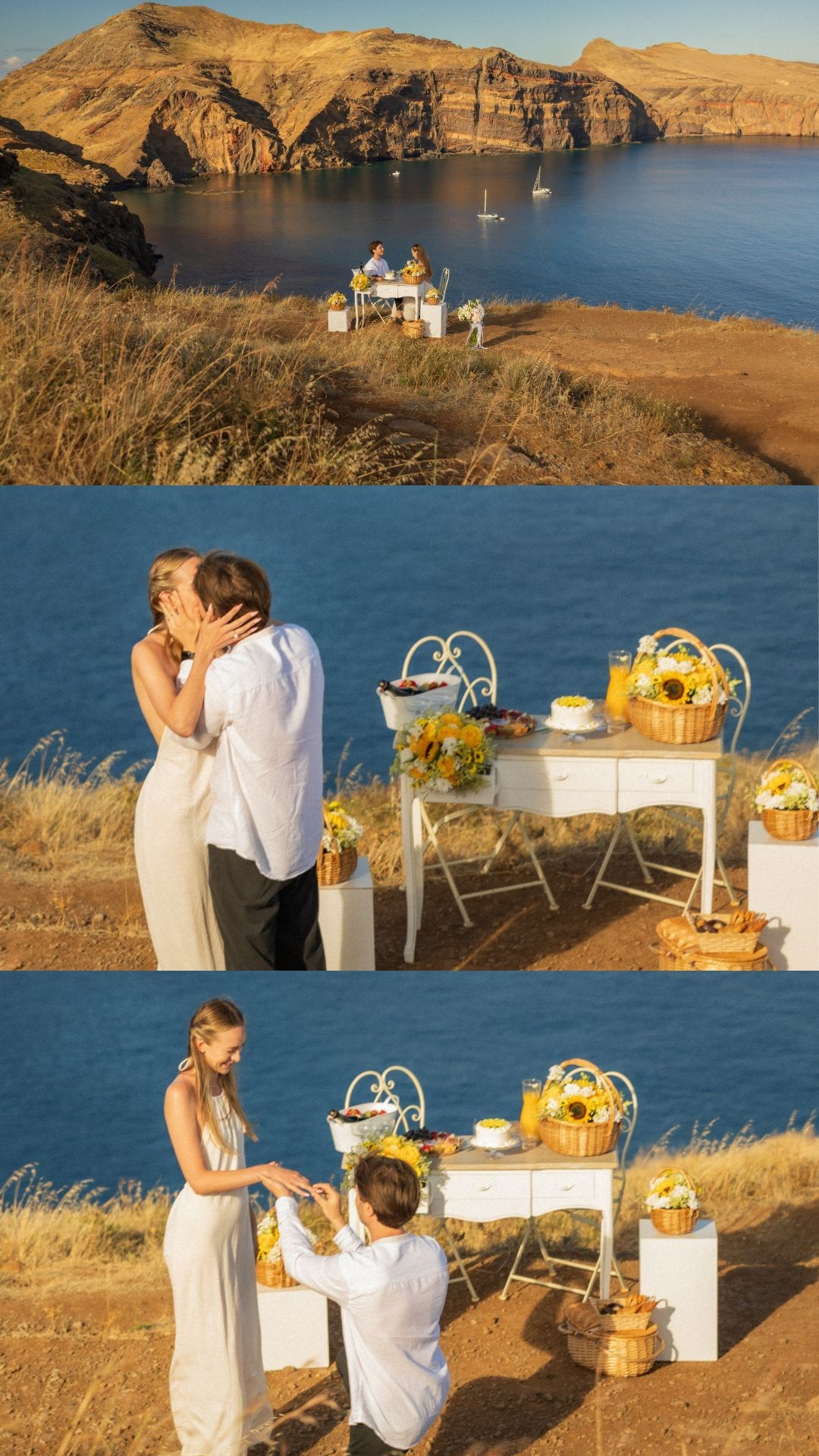 Secret Proposal at Ponta de São Lourenço, Madeira | Romantic Engagement