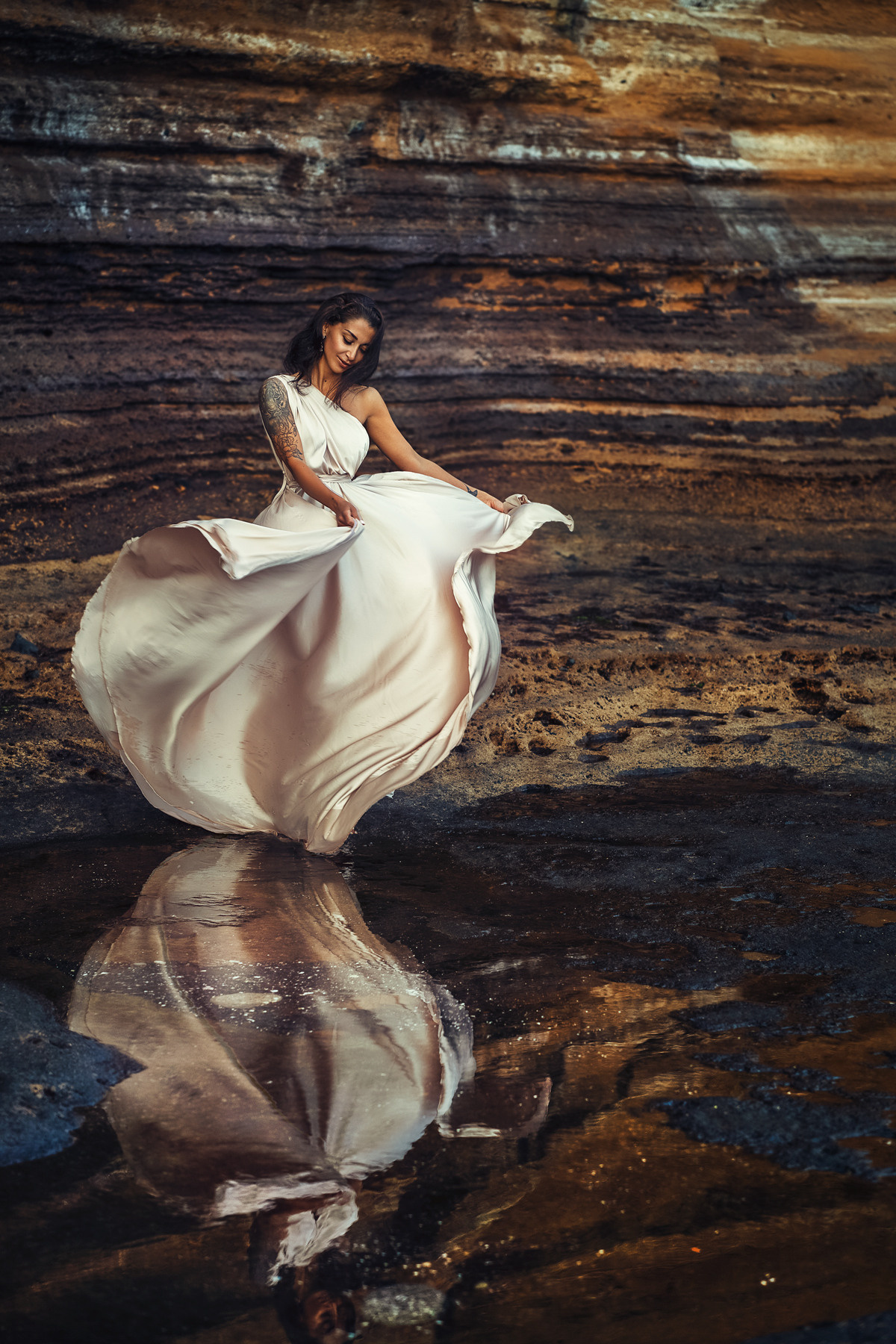 Платье беж #12 40€. Профессиональный фотограф на Тенерифе