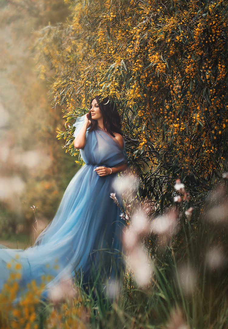Blue tulle dress #11 10€. Professional photography in Tenerife Tania Bonnet