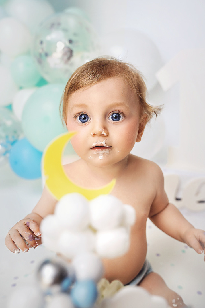 Cake smash. Fotografía profesional en Tenerife Tania Bonnet