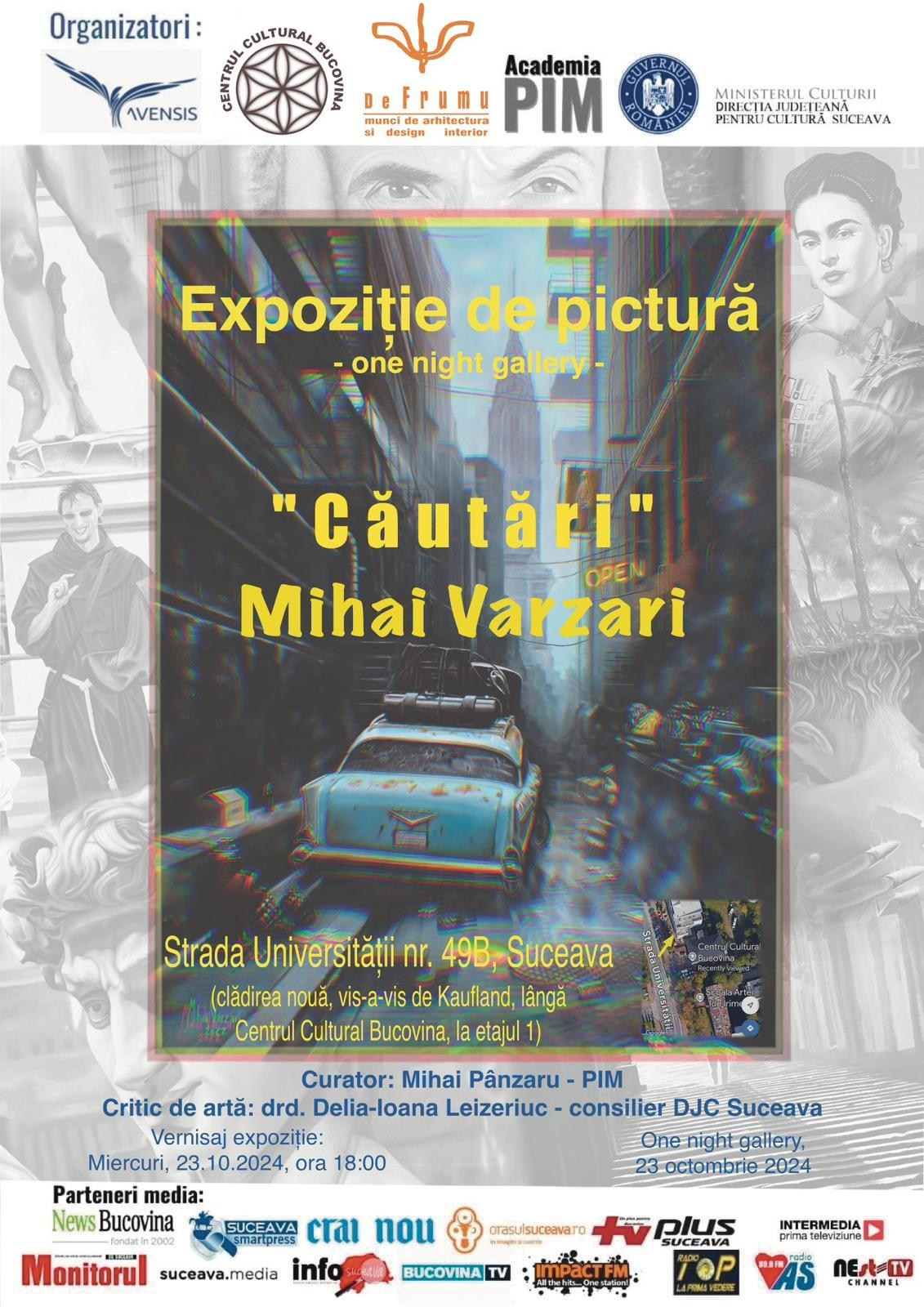 Vernisaj Suceava Mihai Varzari. Marius Alex fotograf de eveniment si portret din Suceava