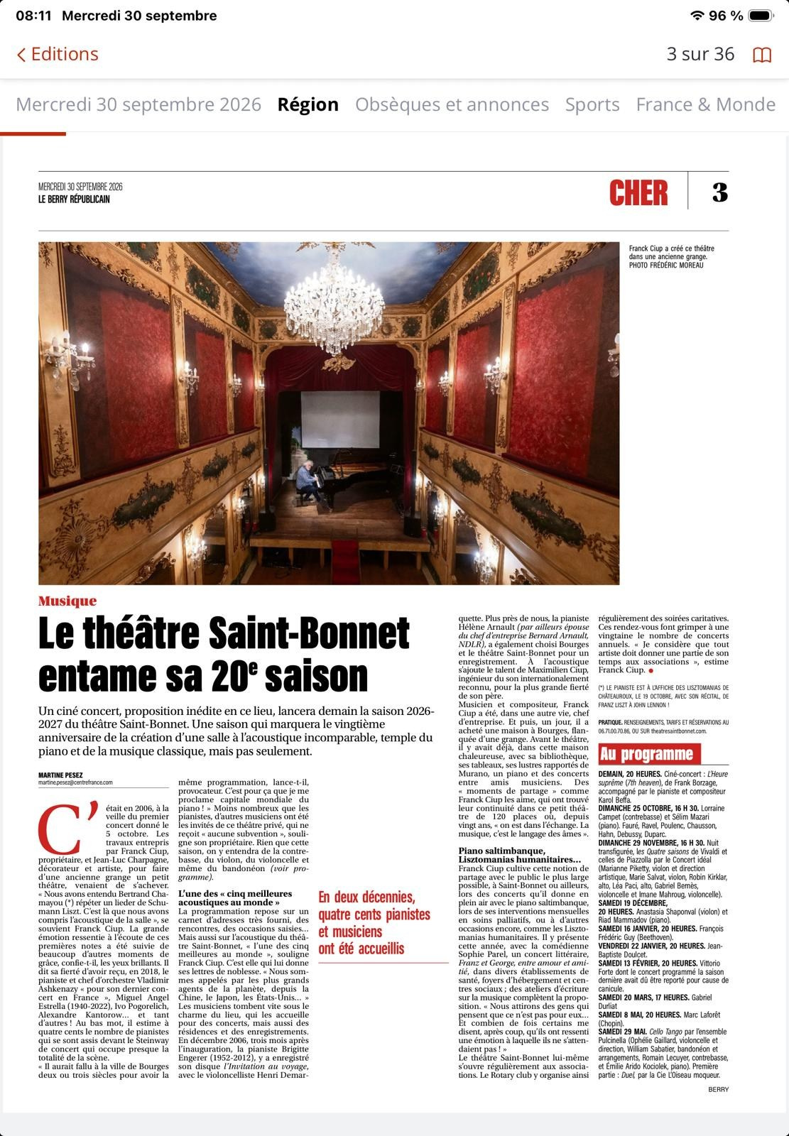 Le Théâtre. Theatresaintbonnet.com