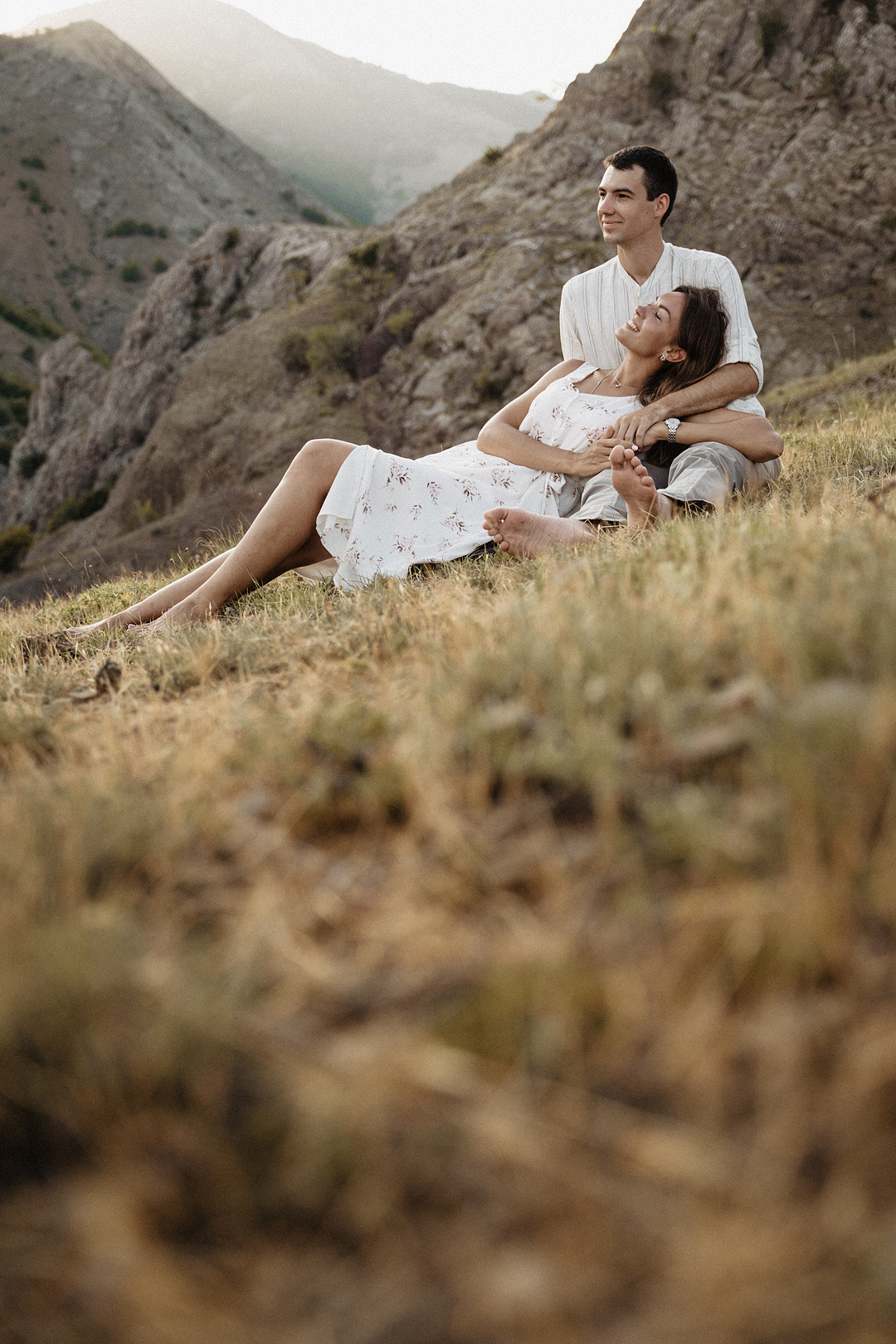 Love-story в Крыму. Фотосессия на закате в горах. Свадебный и семейный фотограф Алексей Попов. Штутгарт, Германия