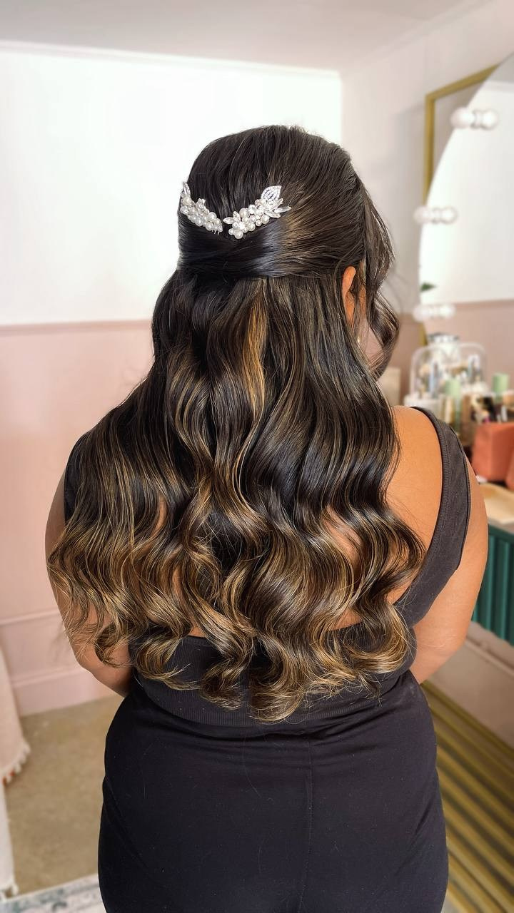 Bridal hairstyles, wedding hairstylist, elegant wedding hair. Makeup artist and Hair stylist in London