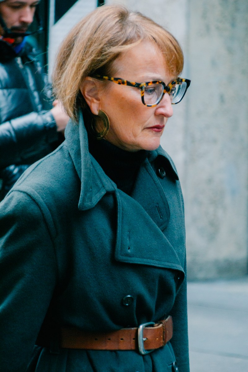 Street style in Milan. Milano Women Fashion Week